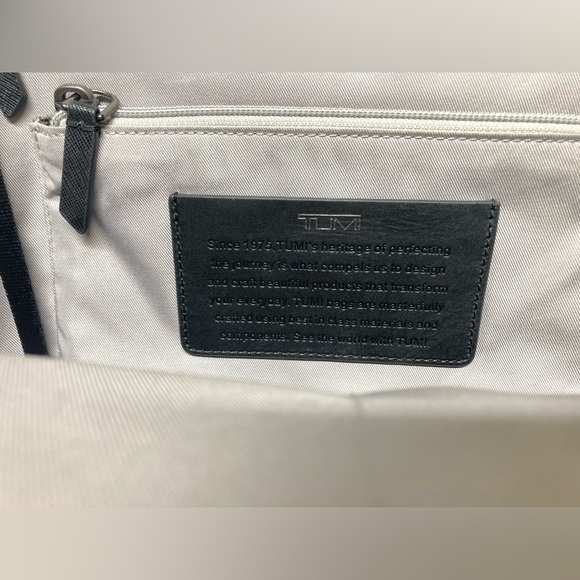 TUMI Hudson Varek Laptop Backpack Grey Black Canvas 14” Bag‎ main image 12